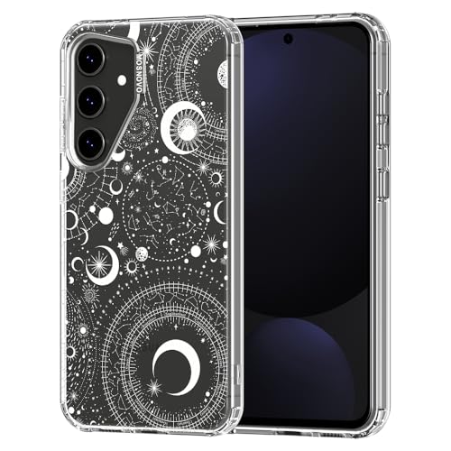 MOSNOVO Case for Samsung Galaxy S24 FE, [Buffertech 6.6ft Military-Grade Drop Protection] [Anti Peel Off Tech] Clear TPU Bumper Phone Case Cover Design - Constellation - color: Clear - Constellation, size: Samsung Galaxy S24 FE