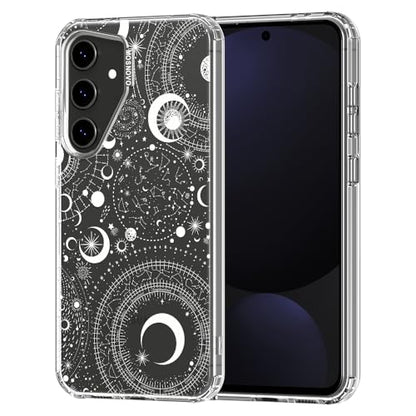 MOSNOVO Case for Samsung Galaxy S24 FE, [Buffertech 6.6ft Military-Grade Drop Protection] [Anti Peel Off Tech] Clear TPU Bumper Phone Case Cover Design - Constellation - color: Clear - Constellation, size: Samsung Galaxy S24 FE