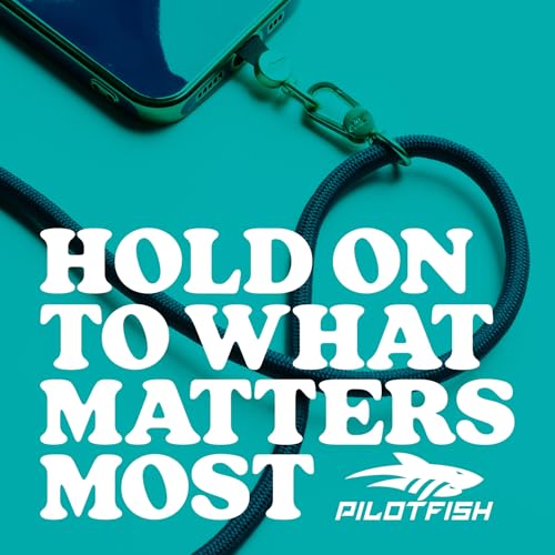 Pilotfish Team Phone Lanyard Strap – Universal Neck & Crossbody Cell Phone Holder, Anti‑Drop, Adjustable for iPhone & Android - color: Gold Buckle/Pink