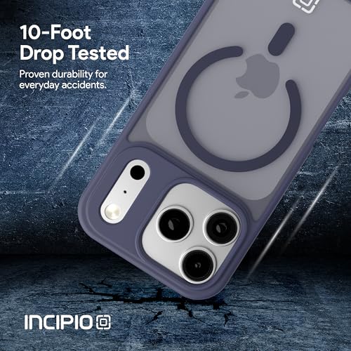 Incipio - Fog iPhone 17 Pro, Magsafe Compatible Phone Case, 10ft Drop Tested, Ultra Durable & Shock Absorbing, Scratch Resistant & Slim Profile (Navy) - color: Navy, size: iPhone 17 Pro