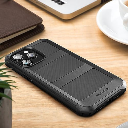 ENCASED Compatible with iPhone 15 Pro Max Case - Military Grade Protection with 360 Rugged Full-Body Coverage (iPhone 15 Pro Max) Black - size: iPhone 15 Pro Max