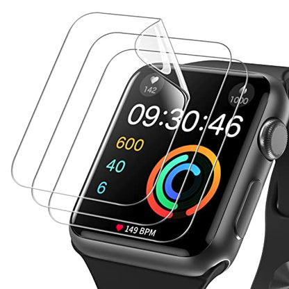 JETech TPU Screen Protector for Apple Watch Series 3/2/1 38mm, 3-Pack - size: Apple Watch Series 3/2/1 38mm