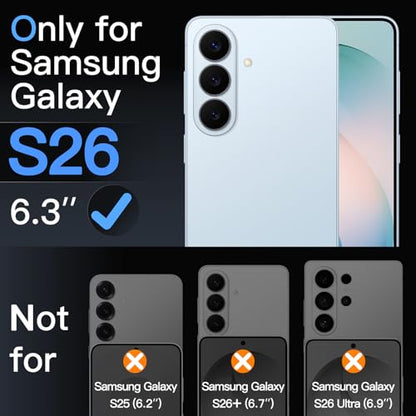 JETech Screen Protector for Samsung Galaxy S26, 3-Pack | 9H Tempered Glass, HD Clear, Anti-Scratch Protection, Easy Installation Tool - size: Galaxy S26