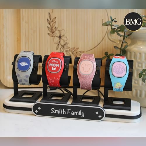 Charging Station for Disney MagicBand+ (Red & White & Blue, 2 Band) - color: Red & White & Blue, size: 2 Band Holder