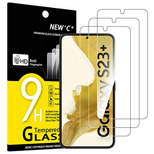 NEW'C for Samsung Galaxy S23+ (S23 Plus) Screen Protector Tempered Glass - size: S23+ 6.6 inches