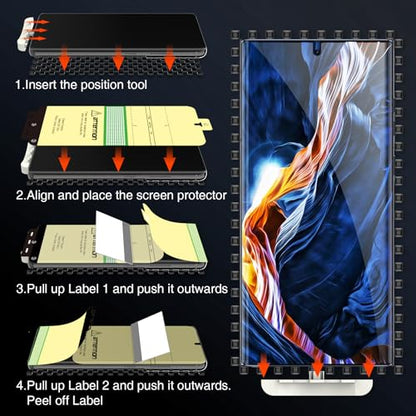 EGV 3 Pack for Samsung Galaxy S23 Ultra Screen Protector, Soft TPU Film - size: Galaxy S23 Ultra 6.8inch
