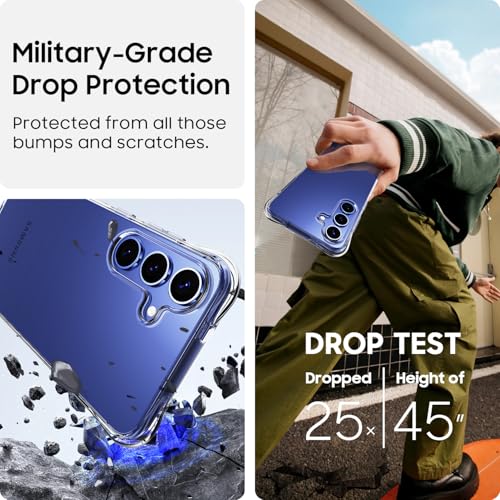 for Galaxy S25 Case, Ultra [Slim Thin] Flexible Scratch Resistant Clear TPU Gel Rubber Soft Skin Silicone Protective Phone Case Cover for Samsung Galaxy S25 (Clear) - size: S25