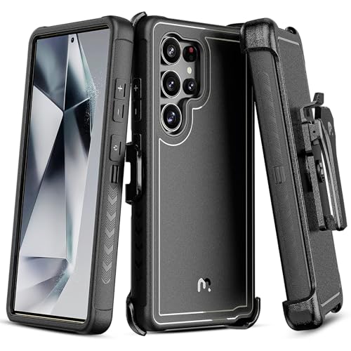 M MYBAT PRO for Samsung Galaxy S25 Ultra Case with 360° Rotating Stand - color: Black, size: Samsung Galaxy S25 Ultra