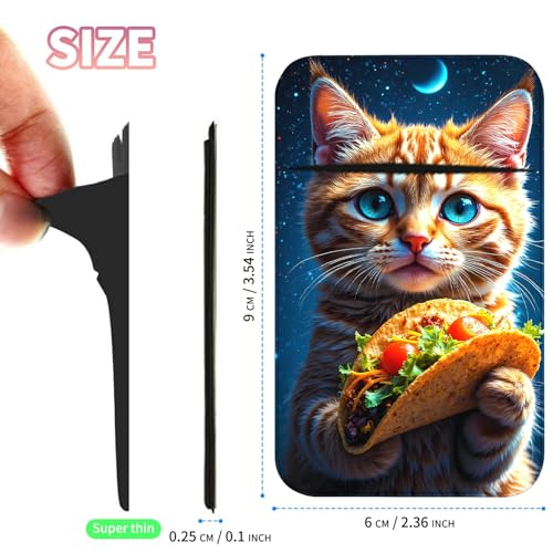 Phone Credit Card Holder Stick on, Cell Phone Pocket Self Adhesive Stretchy Stick on Wallet ID Credit Card Case Pouch Sleeve with Flap for All Smartphones, Hamburg Orange Cat - color: Hamburg Orange Cat
