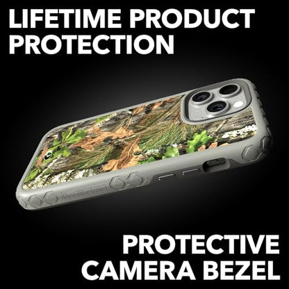 Mossy Oak | Obsession | Dual-Layer Case in Gray Designed for iPhone 13 Pro Shock & Drop Proof - Durable | As Seen on Shark Tank - color: Obsession | Gray, size: Apple iPhone 13 Pro
