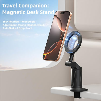 2 Pack Airplane Phone Holder Mount, Magnetic with Manual Twist Clamp