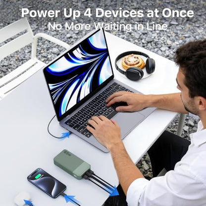NOBIS 65W 20000mAh Portable Charger Power Bank Fast Charging - color: Green