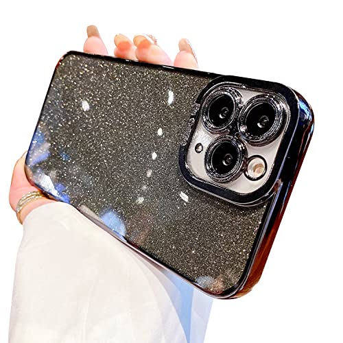 Compatible with iPhone 11 Pro Case Glitter Luxury Cute Flexible Plating Cover Camera Protection Shockproof Phone Case for Women Girl Men Design for iPhone 11 Pro 5.8'' Black - color: Black, size: iPhone 11 Pro-6.1''