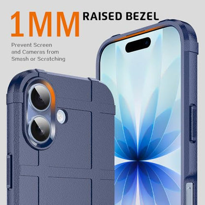 Rugged Shield Case for iPhone 17 (6.3") Compatible with MagSafe, 8ft Military Drop Proof, Wear Resistant Tactical Cover, Navy Blue - color: Navy Blue-M, size: iPhone 17