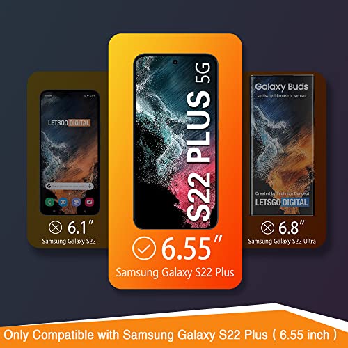 FANGTIAN 3-Pack for Samsung Galaxy S22 Plus/S22+Plus Screen Protector Glass - size: S22 Plus-6.6 Inch
