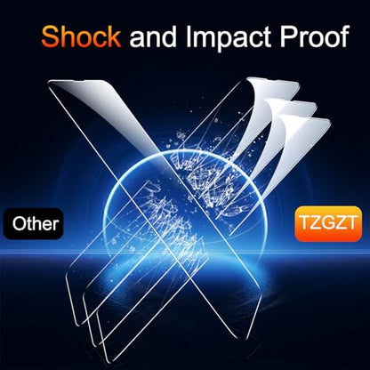 TZGZT 3 Pack Screen Protector for iPhone 13, Tempered Glass, Case Friendly - color: iPhone 13 -Clear