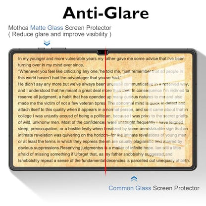 Mothca Matte Glass Screen Protector for Galaxy Tab S10 Ultra / S9 Ultra / S8 Ultra 14.6-inch with Easy Installation Frame, Anti-Glare & Anti-Fingerprint, 9H Hardness Tempered Glass, Smooth as Silk - size: S10 Ultra/S9 Ultra/S8 Ultra 14.6"
