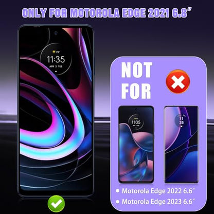 For Motorola Edge/Edge UW 2021 Privacy Screen Protector (2 Pack) - size: Motorola Edge 5G UW 2021