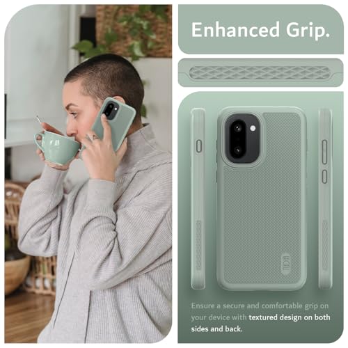 TUDIA MergeGrip Designed for OnePlus 15R Case 5G (2026) - [Military Grade Drop Tested] Dual Layer Shockproof Slim Rugged Tough Protective Phone Cases Cover (Green Lily) - color: Green Lily