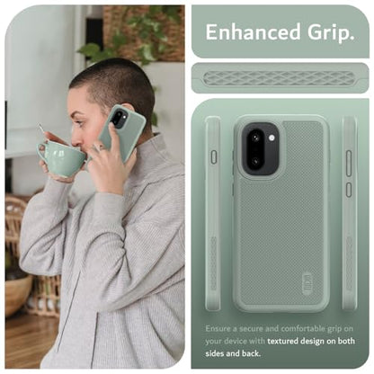 TUDIA MergeGrip Designed for OnePlus 15R Case 5G (2026) - [Military Grade Drop Tested] Dual Layer Shockproof Slim Rugged Tough Protective Phone Cases Cover (Green Lily) - color: Green Lily