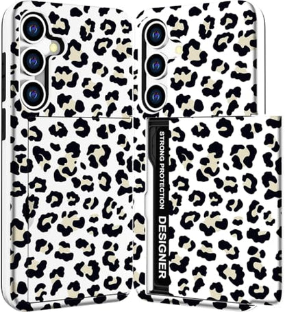 for Samsung Galaxy S24 / S25 Case - Black Leopard Dot - color: Black Leopard Dot