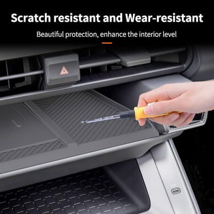 Silicone Centre Control Wireless Charging Mat Compatible with Toyota RAV4 XLE Premium/XSE/Limited/Woodland 2026+, Non-Slip Silicone Wireless Charging Protector Pad for RAV4 2026 Interior Accessories