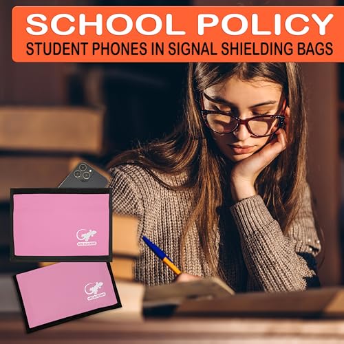 Gecko Travel Tech Faraday Bag Anti-Tracking GPS RFID Car Key Signal Blocker Wallet Shielding Pouch Protective Case for Cell Phone Car Key FOB, Data Privacy, Electronic Device Security (LIGHT PINK) - color: LIGHT PINK