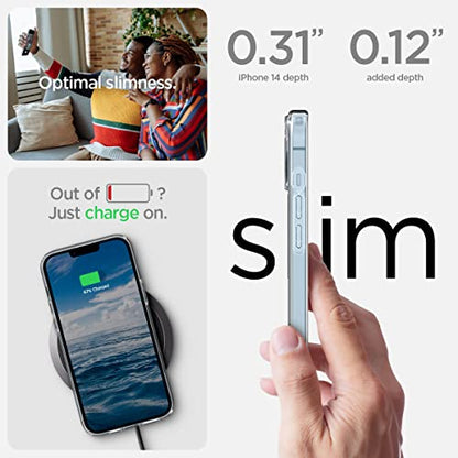Spigen for iPhone 14 Case, Ultra Hybrid MagFit [Anti-Yellowing] [Compatible with Magsafe] - Clear - color: Clear, size: iPhone 14