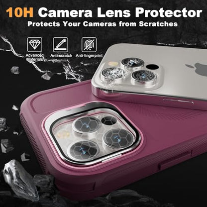 Follaroma for iPhone 16 Pro Case,Heavy Duty Case,6.3'', Purple-Pink - color: Purple-pink, size: iPhone 16 Pro 6.3''