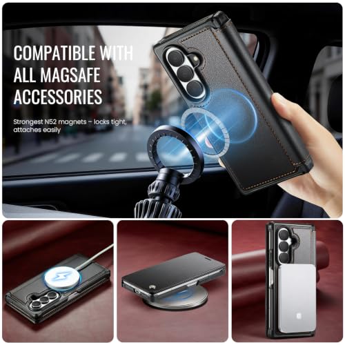 for Samsung Galaxy Z Fold 8 Ultra - Case Wallet Slim, Black - color: Black, size: Samsung Galaxy Z Fold 8 Ultra