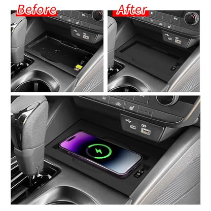 Center Console Wireless Charging Mat for Subaru Outback 2026 - size: for 2026 Subaru Outback (Premium Only)