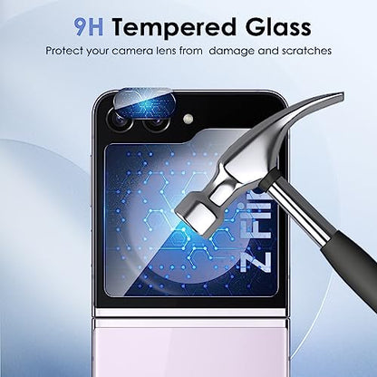 [2 Sets 6 Pack] for Samsung Galaxy Z Flip 5 Screen Protector - size: Z Flip 5
