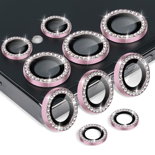 Camera Lens Protector for Samsung Galaxy S25 Ultra, Diamond Pink - color: Diamond Pink