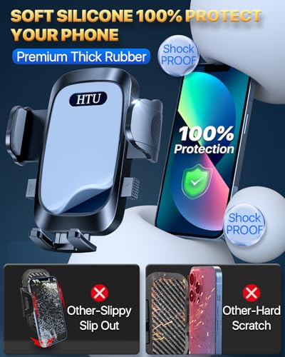 【98+LBS Strongest Suction & Military-Grade】Ultimate Car Phone Mount【Patent & Safety Certs】 Cell Phone Holder Truck Stand for Dashboard Windshield Vent for iPhone 17 Pro Max 16 15 Samsung (Light Grey) - color: Light Grey