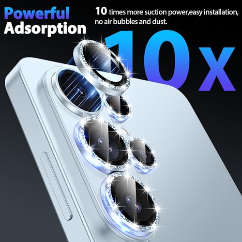 for Samsung Galaxy S26 Ultra Camera Lens Protector,Blue Glitter - color: Blue Glitter
