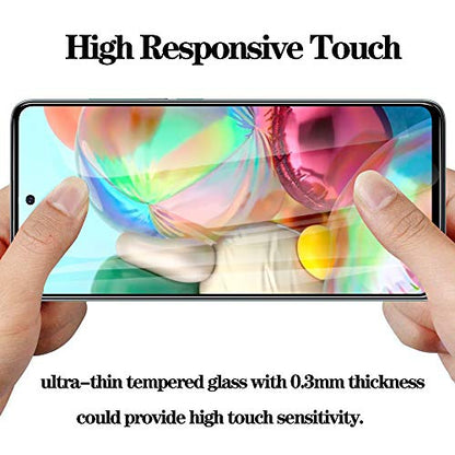 [2 Pack] for Samsung Galaxy A71 / A72 / A73 Privacy Screen Protector, Anti Spy 9H Tempered Glass for Galaxy A73 5G A71 A72 (4G/5G), Case Friendly Full Coverage Anti Scratch Bubble Free Easy Install - size: Samsung Galaxy A71 / A72 / A73