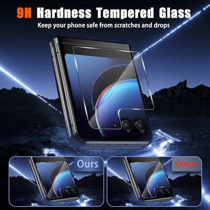 For Moto Razr+/Plus 2023 Screen Protector Soft TPU (2+2 Pack) - size: Motorola Moto Razr+ 2023