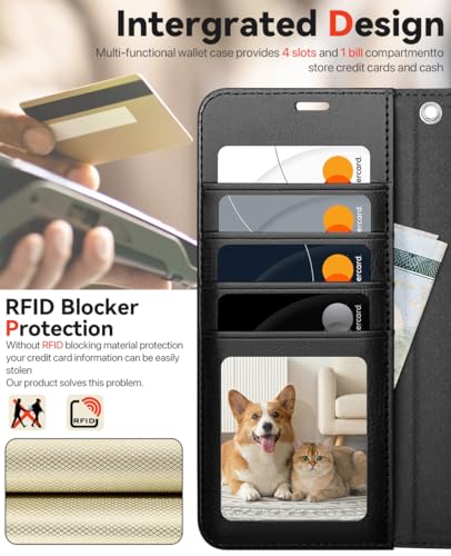 OCASE for Samsung Galaxy S26 Plus Detachable Wallet Case with Card Holder, [2 in 1] PU Leather Flip Folio Case with RFID Blocking Stand Wrist Strap Shockproof Phone Cover 2026, Black | Removable magnetic [wireless charging] [card slot] leather shockproof