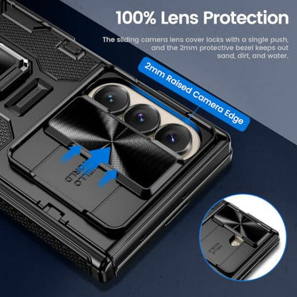 VEGO for Galaxy Z Fold 8 Ultra Case with Belt Clip Holster A-Black - color: A-Black, size: Galaxy Z Fold 8 Ultra