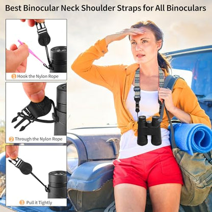 FIEIL Grey and Blue Geometric Shoulder Strap, Adjustable Camera Strap with 2 Sets of Quick-Release Buckles, Comfortable Neck Strap for iPad, Tablet, Camera, Laptop, Binocular, Luggage Bag - color: Grey and Blue Geometric