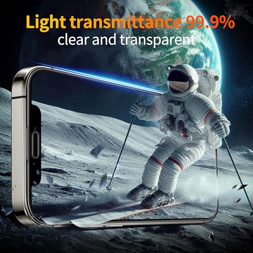 Screen Protector for iPhone 12 / iPhone 12 Pro 6.1 inch [Auto Dust Elimination] Full Coverage Tempered Glass Film 9H+ Military-Grade Protection,[No Bubbles No Dust] [2 Pack] - size: iPhone 12/12Pro