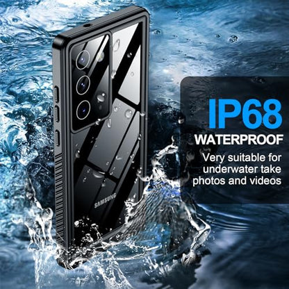 xiwxi for Samsung Galaxy Note 20 Case Waterproof,[IPX8 Underwater Case][Full Body Shockproof & Military Dropproof] Clear Sound Quality Built-in Screen Protector for Samsung Note 20 6.7 inch-Black - size: For Samsung Note 20-6.7"
