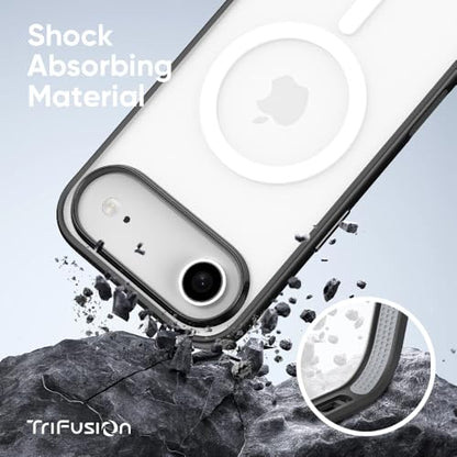 FLOLAB Surtect Tri-Fusion Magnetic for iPhone 17 Air Case Protective Slim Design Magsafe Compatible Military Grade - Clear Matte Translucent - color: Clear Matte Translucent, size: iPhone 17 Air