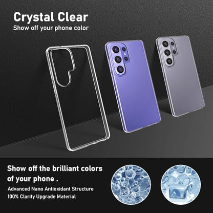 Clear Thin for Samsung Galax S26 Ultra Case, Ultra [Slim Thin] Flexible Clear TPU Phone Case for Galax S26 Ultra Gel Rubber Soft Skin Silicone Protective Case,Transparent