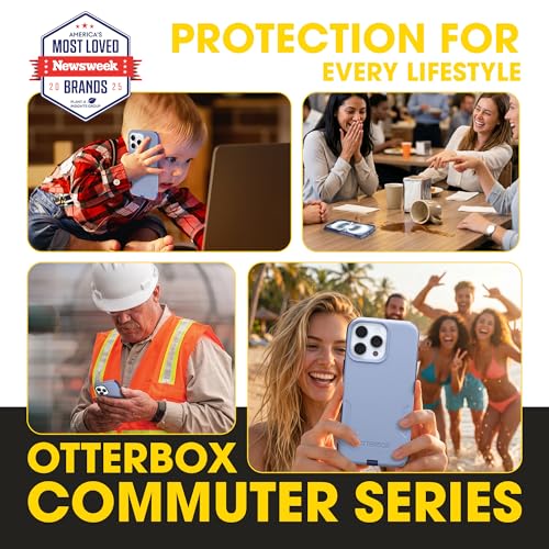 OtterBox iPhone 16 Pro Max – Commuter Series MagSafe Case - Denver Dusk | 3X Military Drop Protection - Dual-Layer Design - Pocket-Friendly - Raised Edges - Port Covers - Non-Retail Packaging - color: Denver Dusk Purple