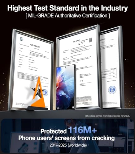 UltraGlass TOP 9H+ Armor for Samsung Galaxy S24 Ultra Screen Protector | NO.1 Military Grade Shatterproof, Screen Protector 24 Ultra Tempered Glass S24Ultra, Longest Durable, Auto Install, 2 Pack - size: S24 Ultra