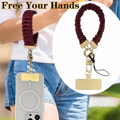 Keychain Wristlet, Stretchy Cell Phone Wristlet Strap, Key Chain Lanyard with Car Key Holder