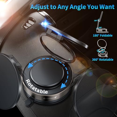 Vacuum Suction Magnetic Phone Holder for iPhone 17 16 15 14 13 Pro