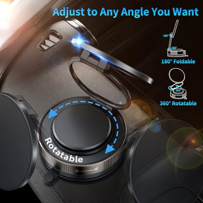 Vacuum Suction Magnetic Phone Holder for iPhone 17 16 15 14 13 Pro