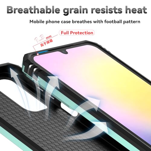 for Samsung Galaxy A17 / Galaxy A26 5G Case, with Slide Camera Cover Screen Protector [Military Grade Drop Tested] Ring Holder Kickstand Protective Phone Case for Samsung Galaxy A17, Dark Green - color: Dark Green w/ Slide Camera 2nd gen. Military Grade